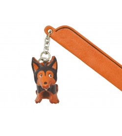 Siberian husky Leather dog Charm Bookmarker