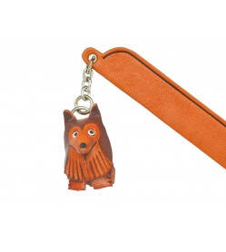 Shetland sheepdog Leather dog Charm Bookmarker