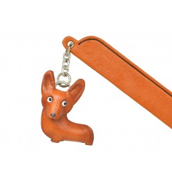 Welsh corgi Leather dog Charm Bookmarker