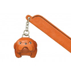 Bulldog Leather dog Charm Bookmarker