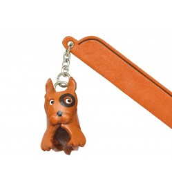 Bull terrier Leather dog Charm Bookmarker