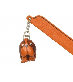 St.Bernard Leather dog Charm Bookmarker