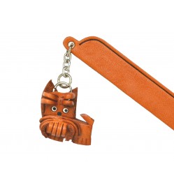 Cairn terrier Leather dog Charm Bookmarker