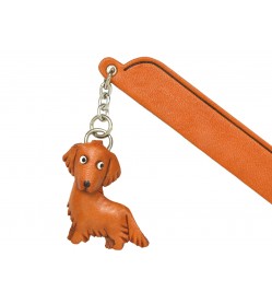 Golden retriever Leather dog Charm Bookmarker