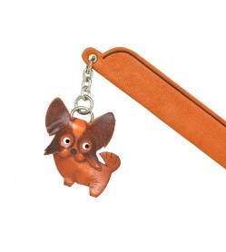 Papillon Leather dog Charm Bookmarker