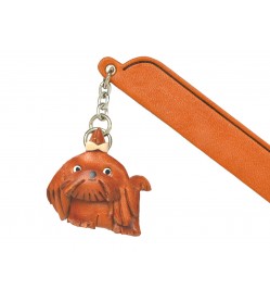 Shih tzu Leather dog Charm Bookmarker