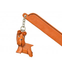 Schnauzer Leather dog Charm Bookmarker