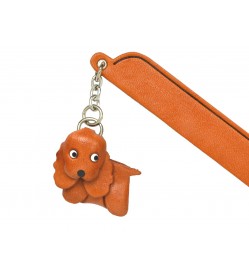 Cocker spaniel Leather dog Charm Bookmarker