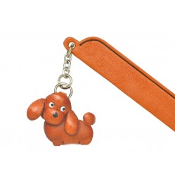 Toy poodle Leather dog Charm Bookmarker