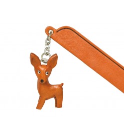 Miniature pinscher Leather dog Charm Bookmarker