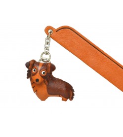 Border collie Leather dog Charm Bookmarker