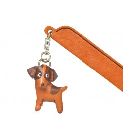 Jack russell terrier Leather dog Charm Bookmarker