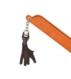 Doberman Leather dog Charm Bookmarker