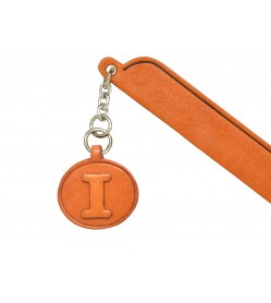 I Leather Alphabet Charm Bookmarker