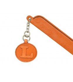 L Leather Alphabet Charm Bookmarker