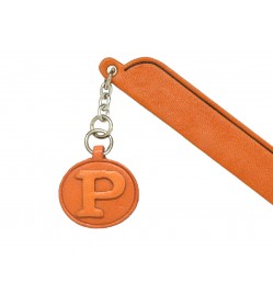 P Leather Alphabet Charm Bookmarker