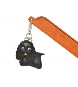 Cockerspaniel Black Leather dog Charm Bookmarker