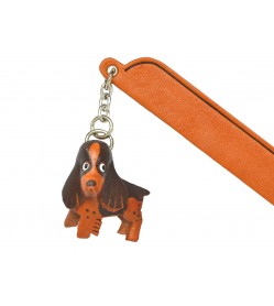 English springer Leather dog Charm Bookmarker