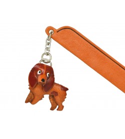 Brittany Leather dog Charm Bookmarker