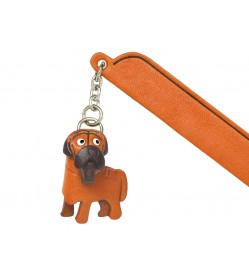 Mastiff Leather dog Charm Bookmarker