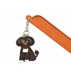 Portuguese water dog Leather dog Charm Bookmarker