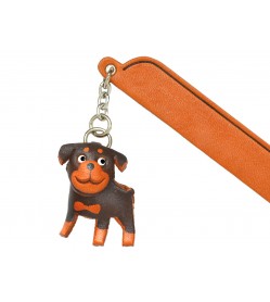 Rottweiler Leather dog Charm Bookmarker