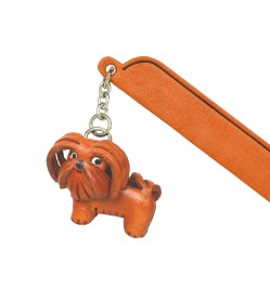 Havanese Leather dog Charm Bookmarker