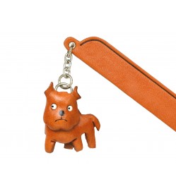 Pit bull terrier Leather dog Charm Bookmarker