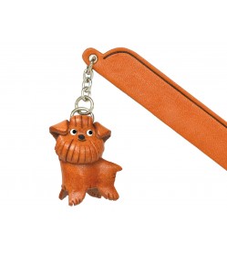 Brussel Griffon Leather dog Charm Bookmarker
