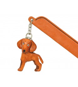 Weimaraner Leather dog Charm Bookmarker