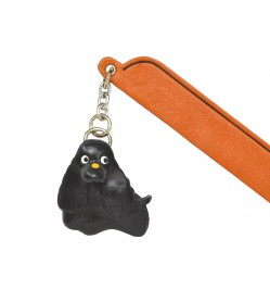 American cocker Black Leather dog Charm Bookmarker