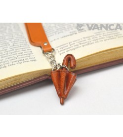 Umbrella Leather Charm Bookmarker