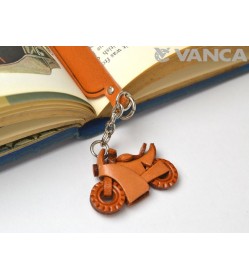 Moter bike Leather Charm Bookmarker