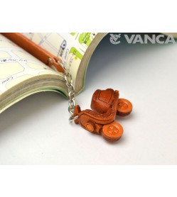 Scooter Leather Charm Bookmarker