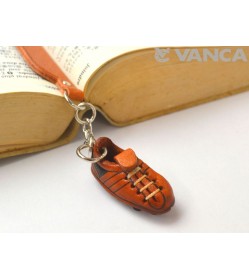 Soccer shoe Leather Charm Bookmarker