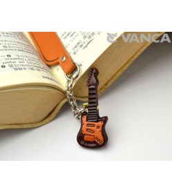 Electric guitar Leather Charm Bookmarker