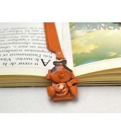 Benten God Leather Charm Bookmarker