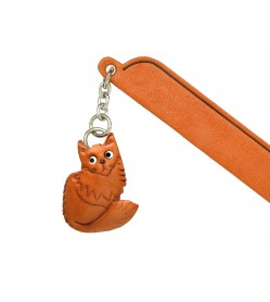 Maine coon Leather Charm Bookmarker