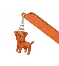 Border terrier Leather dog Charm Bookmarker