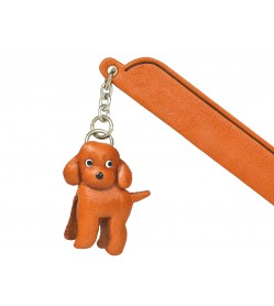 Labradoodle Leather dog Charm Bookmarker