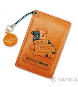 Zodiac/ Cow Leather Commuter Pass/Passcard Holders