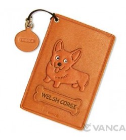 Welsh Corgi Leather Commuter Pass/Passcard Holders