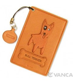 Bull Terrier Leather Commuter Pass case/card Holders #26445