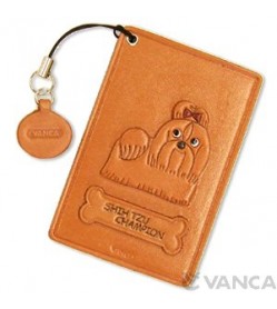 Shih Tzu Champion Dog Leather Commuter Pass/Passcard Holders