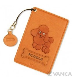 Poodle Leather Commuter Pass/Passcard Holders