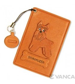 Schnauzer Leather Commuter Pass/Passcard Holders