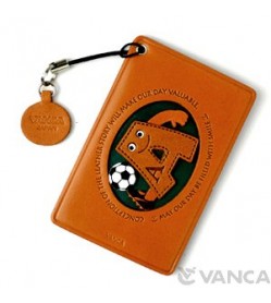 Soccer-A Leather Commuter Pass/Passcard Holders