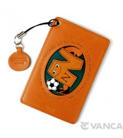 Soccer-N Leather Commuter Pass/Passcard Holders