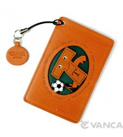 Soccer-T Leather Commuter Pass/Passcard Holders