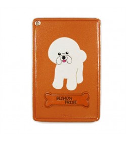 Bichon Frise Leather Commuter Pass/Passcard Holders